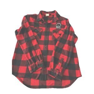 Northern Souvenirs Big Sky Montana Men’s L Flannel Shirt Buffalo Red Check